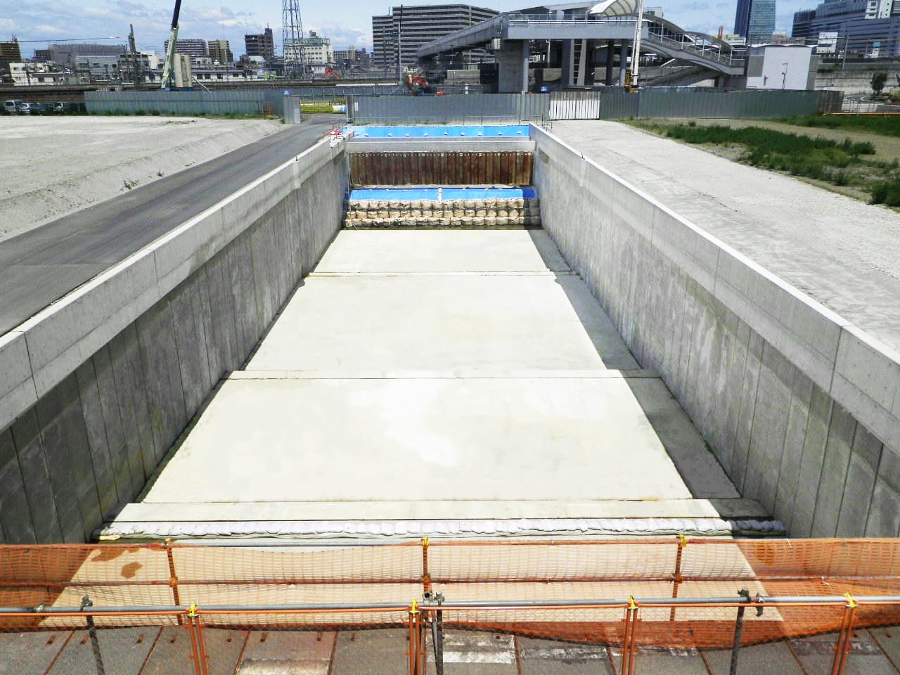 ささしまライブ24土地区画整理事業 都計椿町線道路改良工事